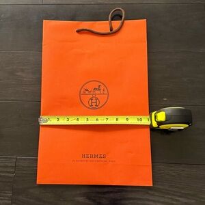 Hermès Orange Shopping Bag